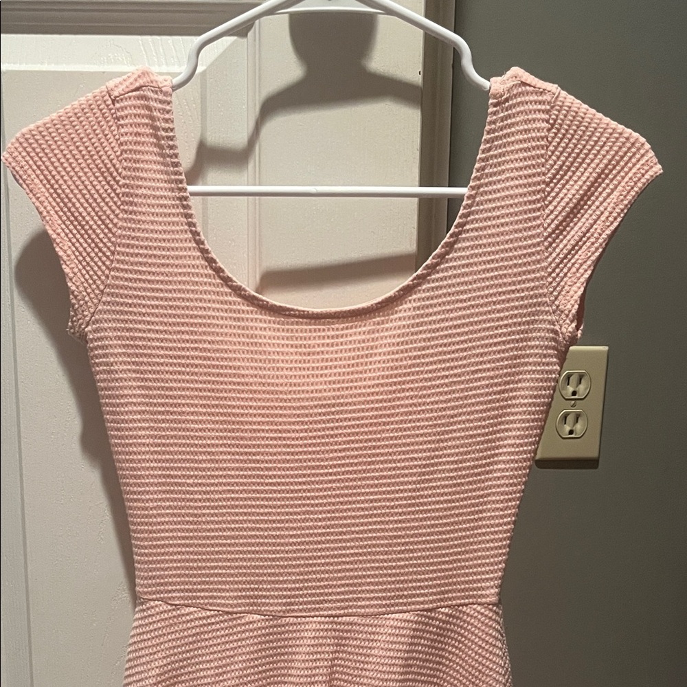 Charlotte Russe Pink Textured Mini Dress